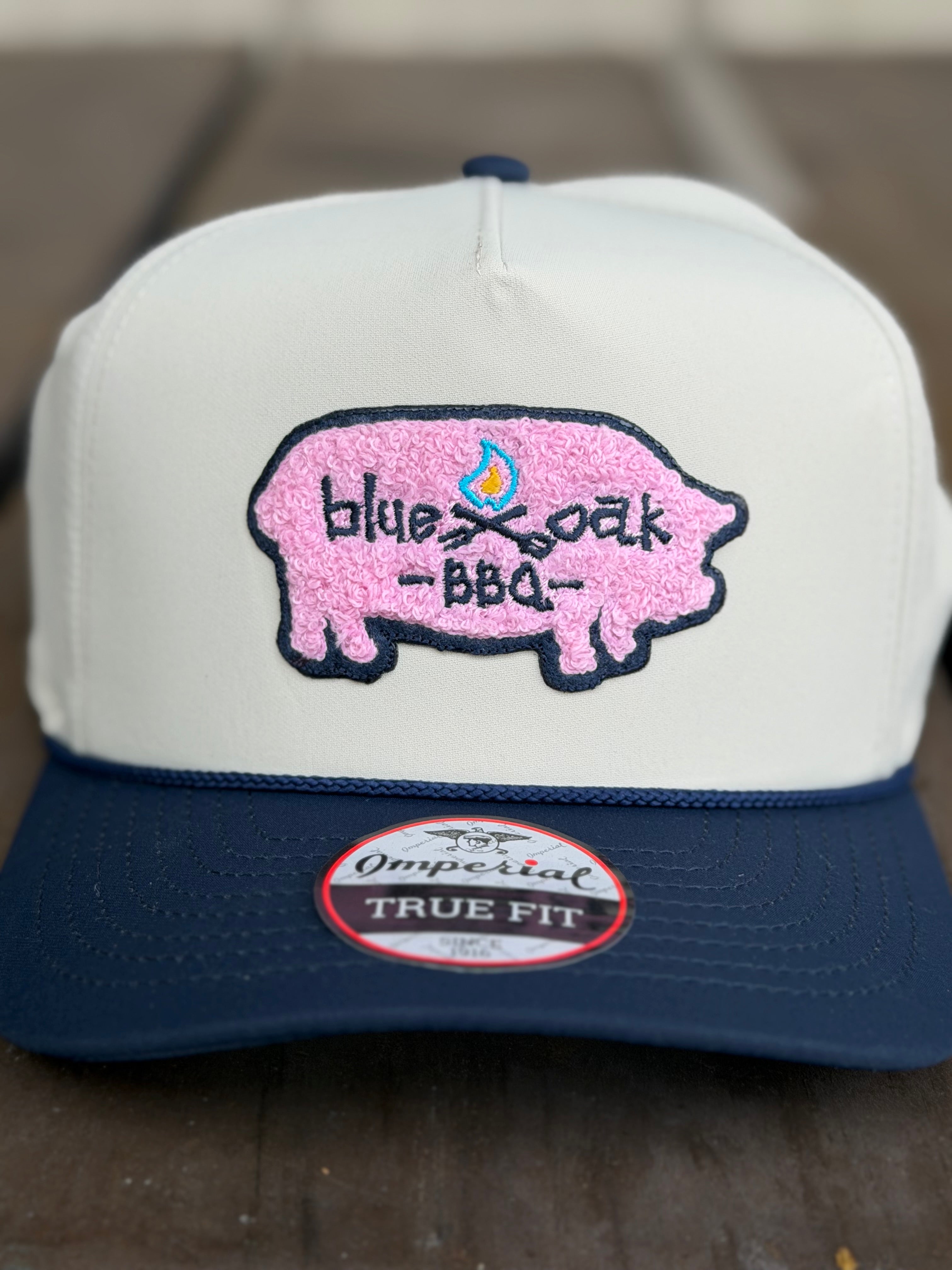 Imperial Khaki / Blue / Pink Pig Hat