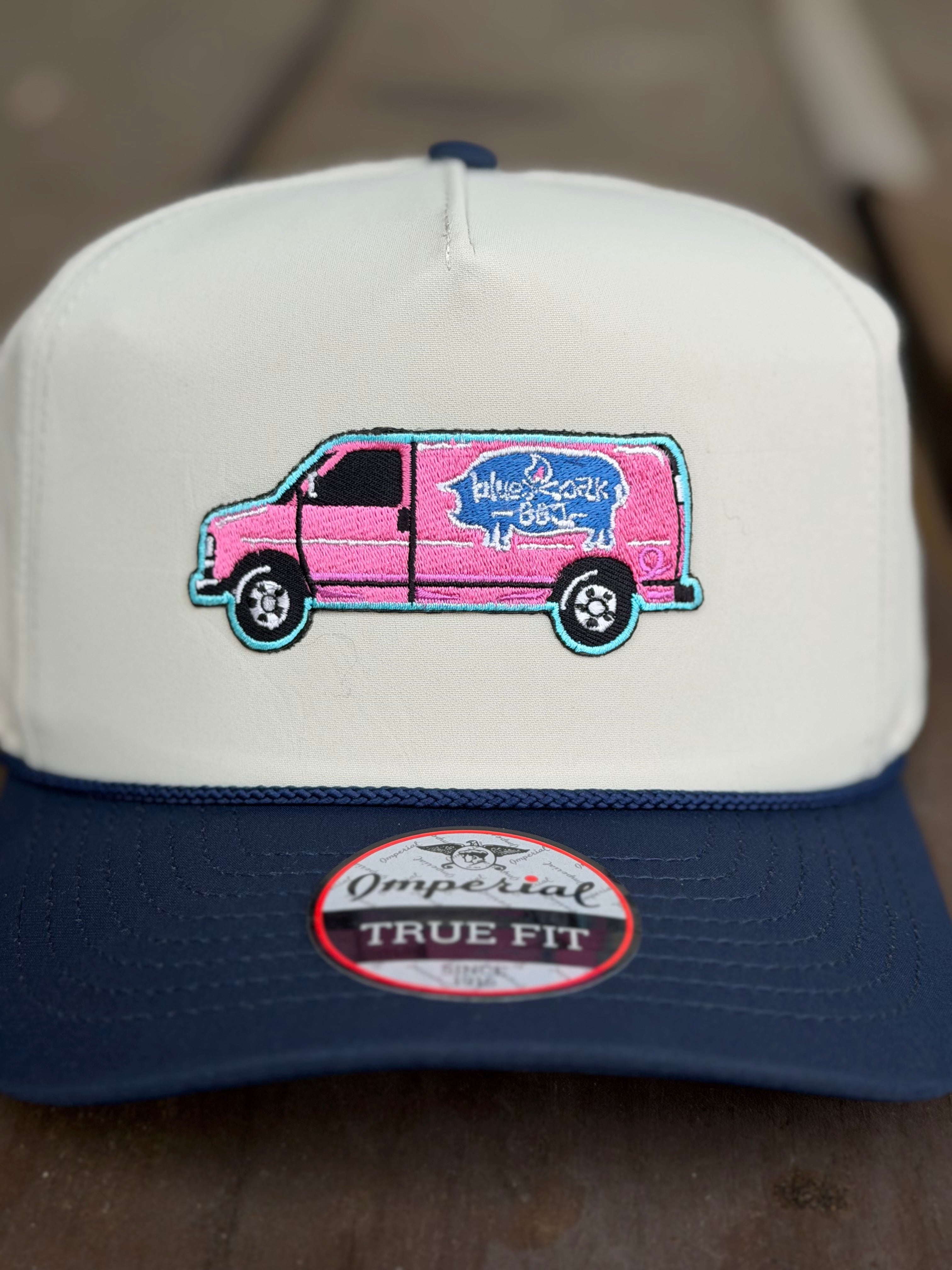 Imperial Khaki / Blue / Pink Van Hat