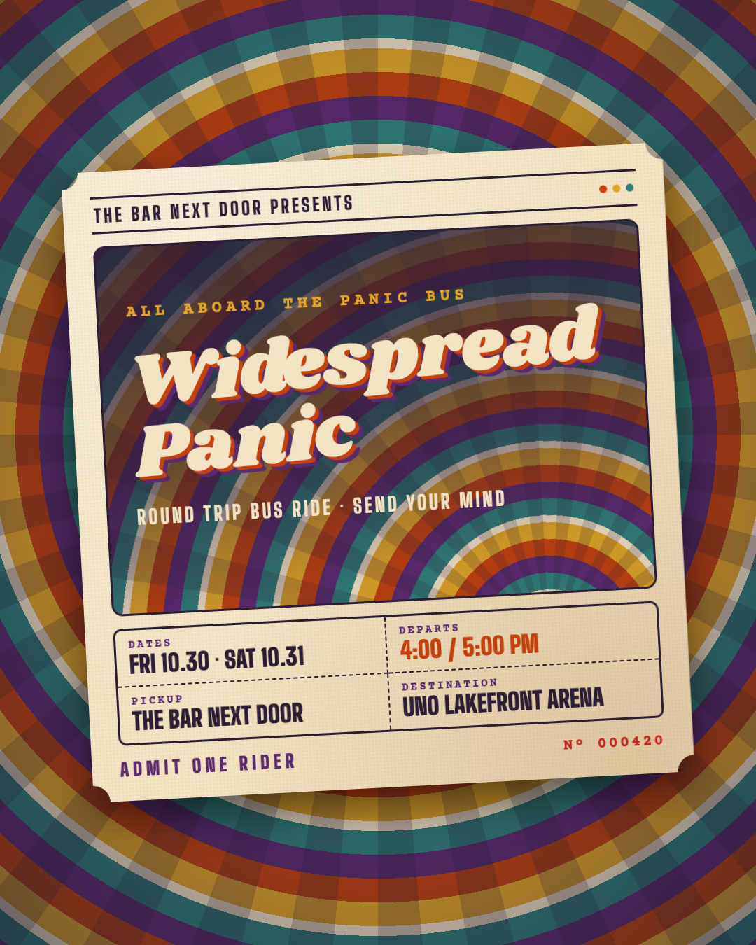 Widespread Panic Bus Ride – Blue Oak BBQ