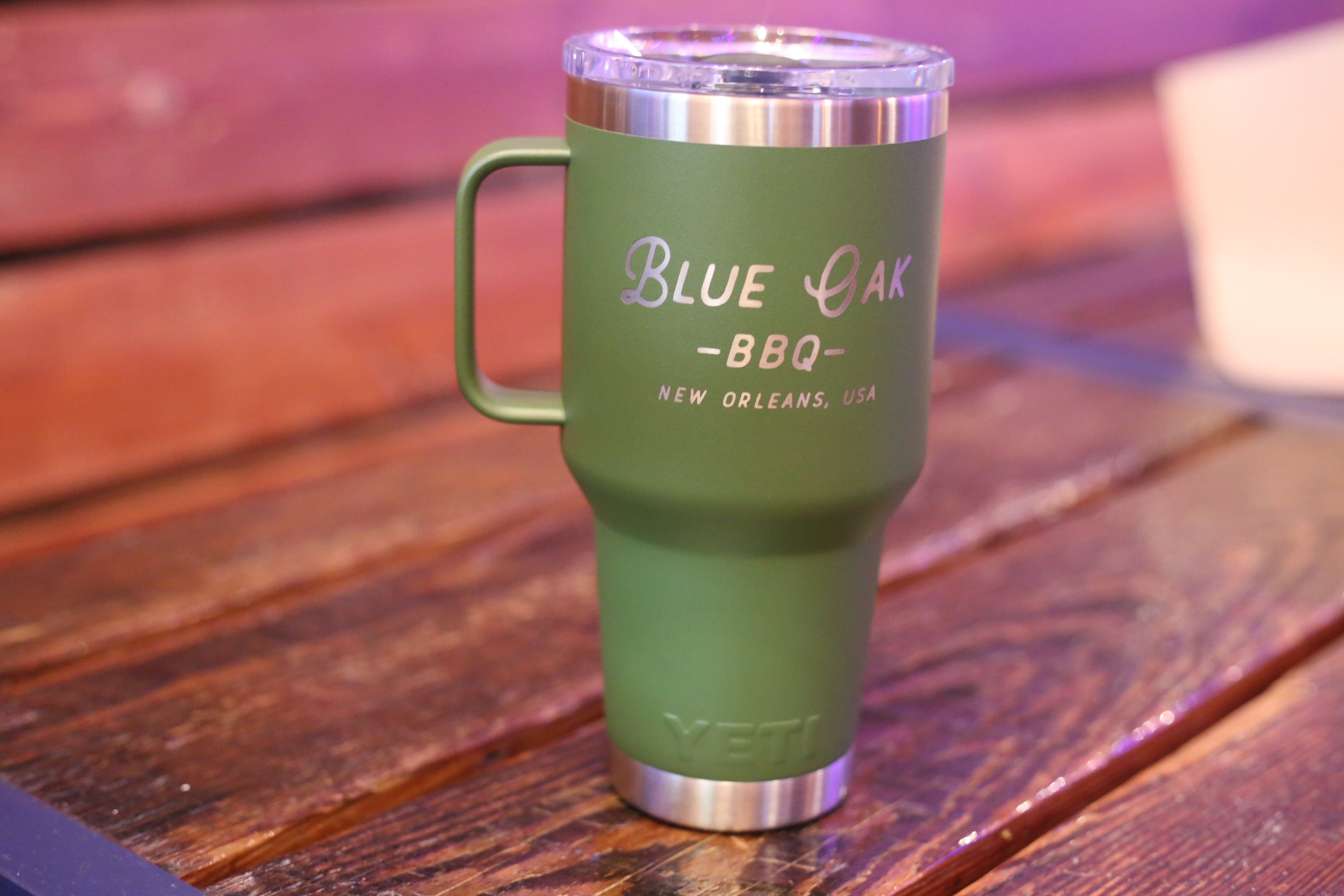 Green 30 oz Yeti with Handle – Blue Oak BBQ
